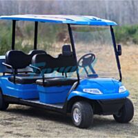 Elektryczny pojazd wolnobieżny Frugal Standard 4-osobowy Box Niebieski